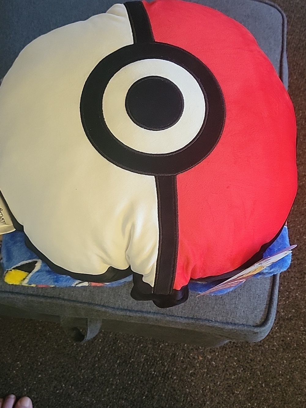 Pokemon Red White and Black Poké Ball Pillow